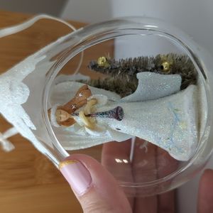 EUC boxed "joy to the world" angel Christmas ornament